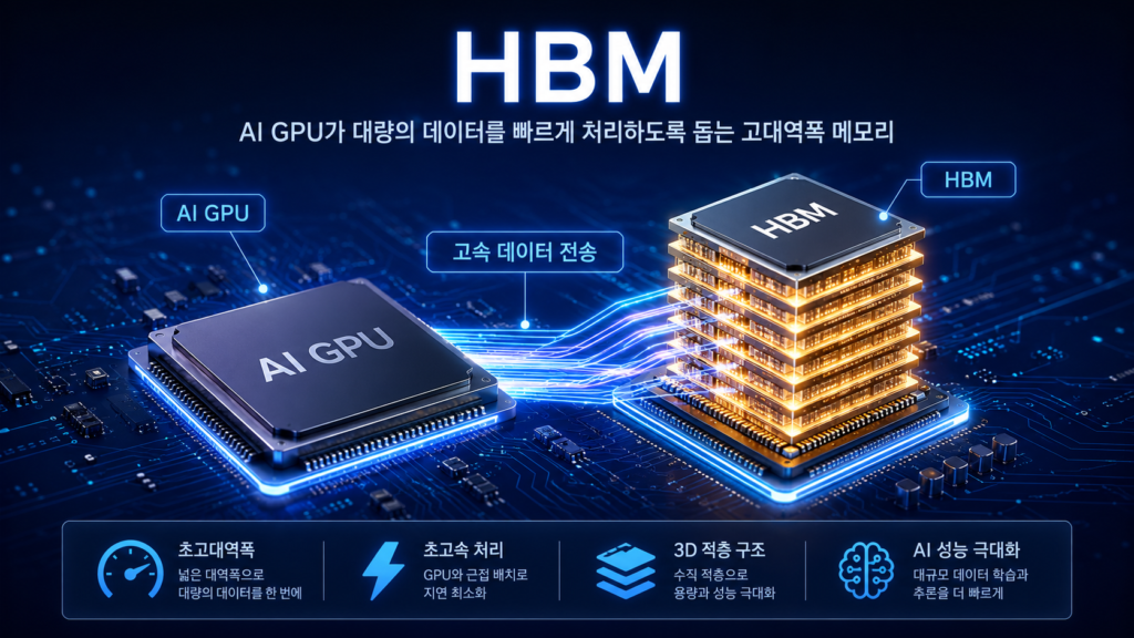 AI GPU가 대량의 데이터를 빠르게 처리할 수 있도록 도와주는 고대역폭 메모리 - HBM
