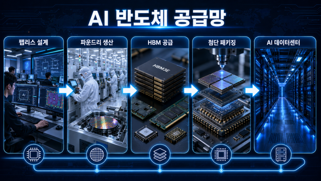 AI 반도체 공급망으로 이어지는 과정
