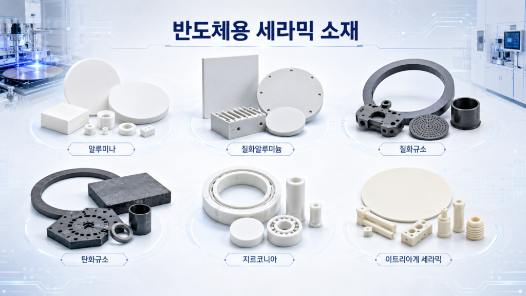 대표적인 반도체용 세라믹 소재
