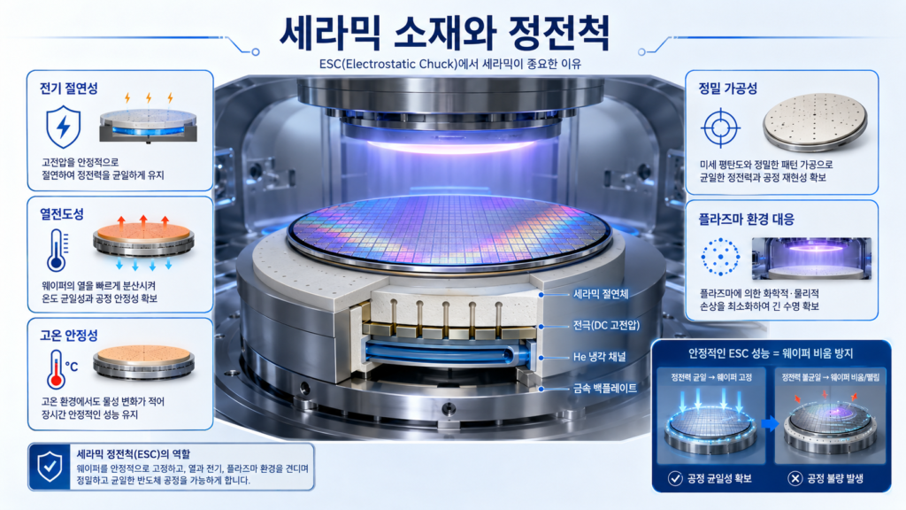 세라믹과 정전척
