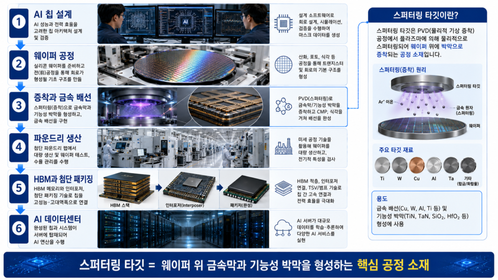 AI 반도체와 스퍼터링 타깃

