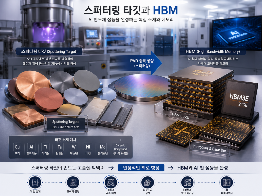 HBM과 스퍼터링 타깃