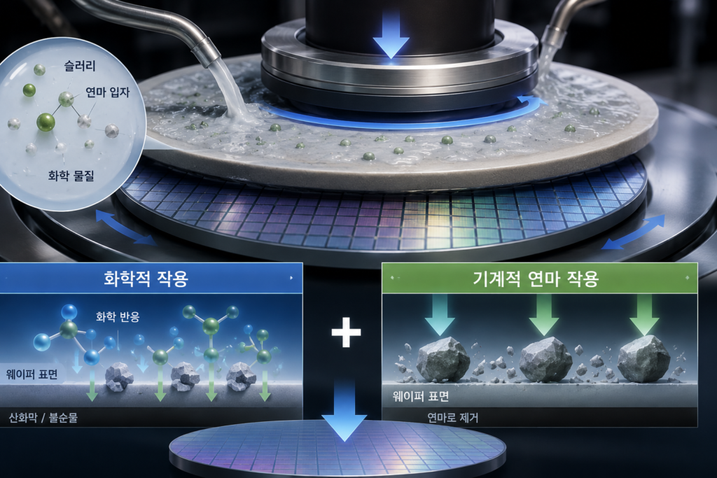 두가지 작용을 하는 CMP 공정

