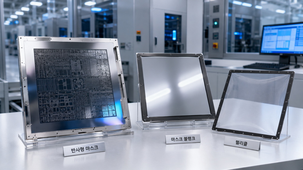 EUV 공정에서 중요한 반사형 마스크와 펠리클 마스크 블랭크
