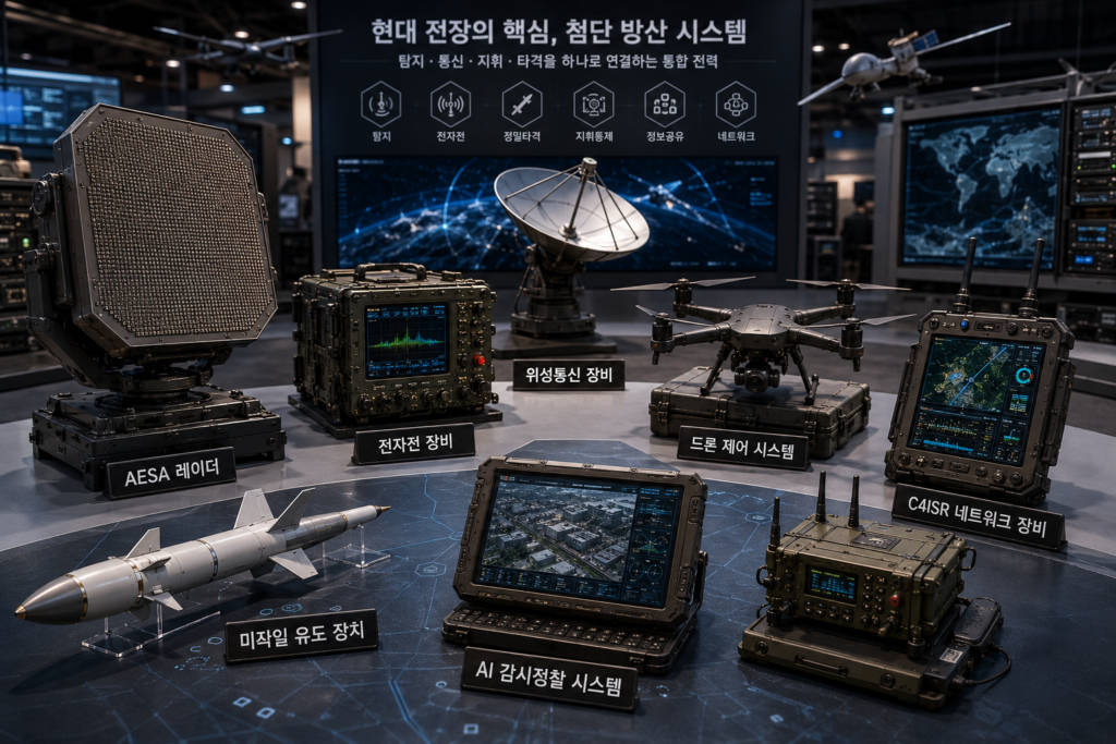 방산 반도체와 방산장비들
