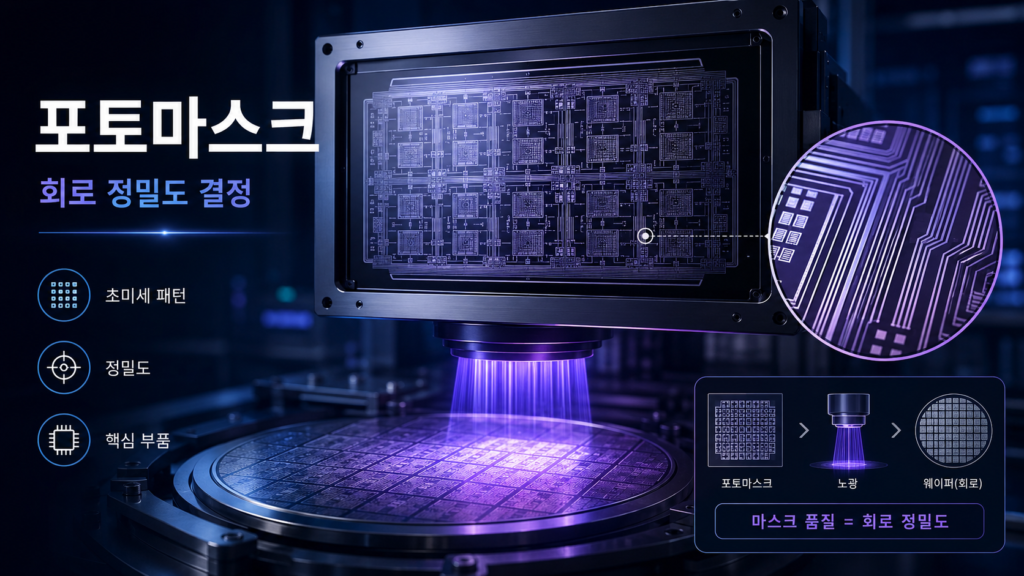 포토마스크는 회로 정밀도를 결정한다

